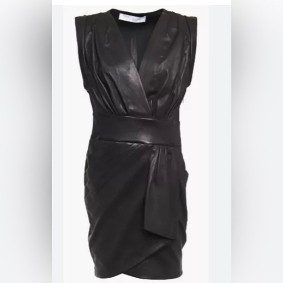 🎉3X HOST PICK🎉 IRO Luxe Genuine Leather Mini Dress - Picture 1 of 5